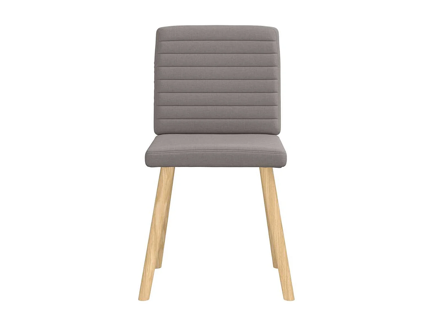 Chaises à manger lot de 6 taupe tissu