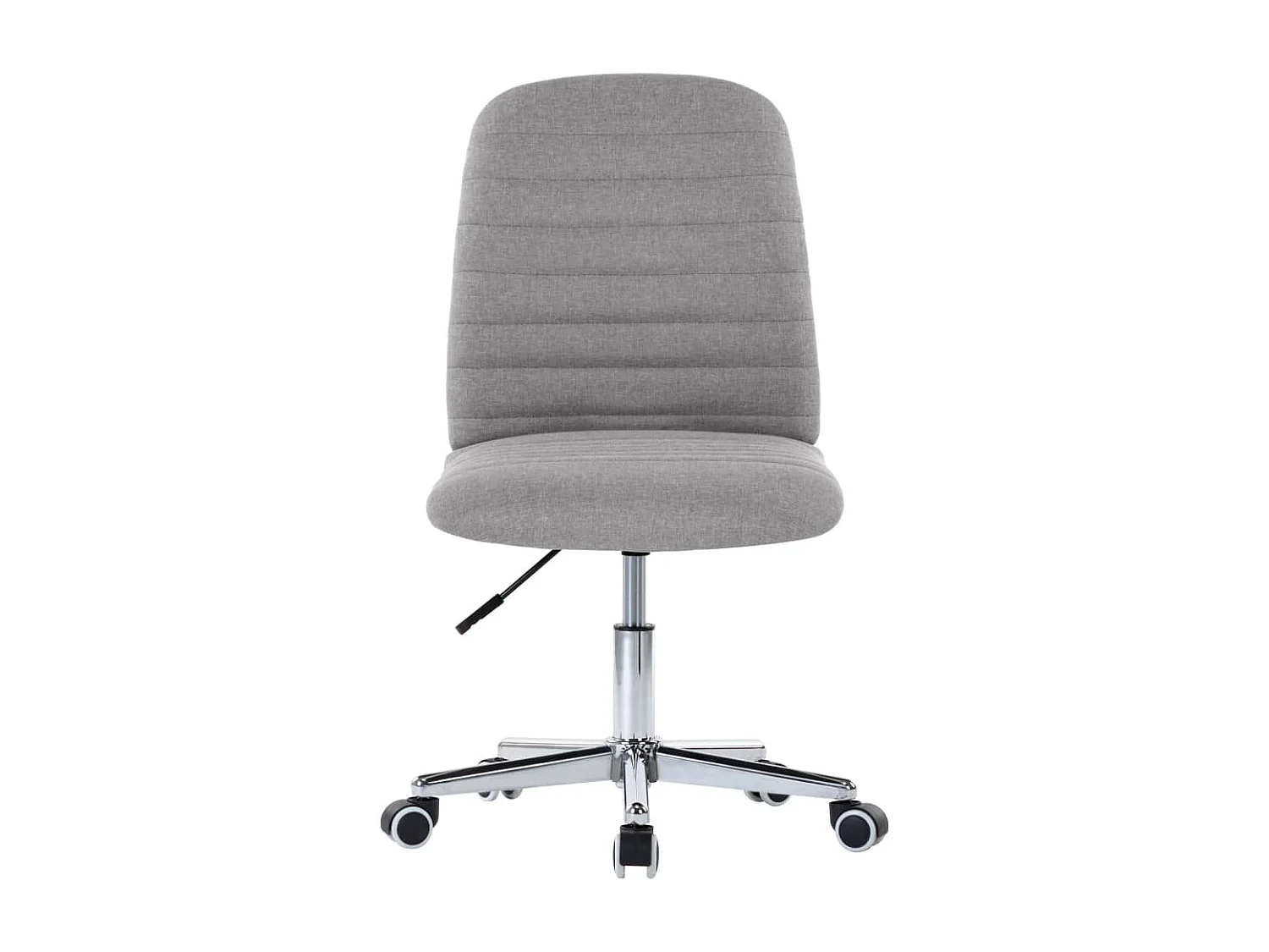 Eetkamerstoelen 6 st stof lichtgrijs