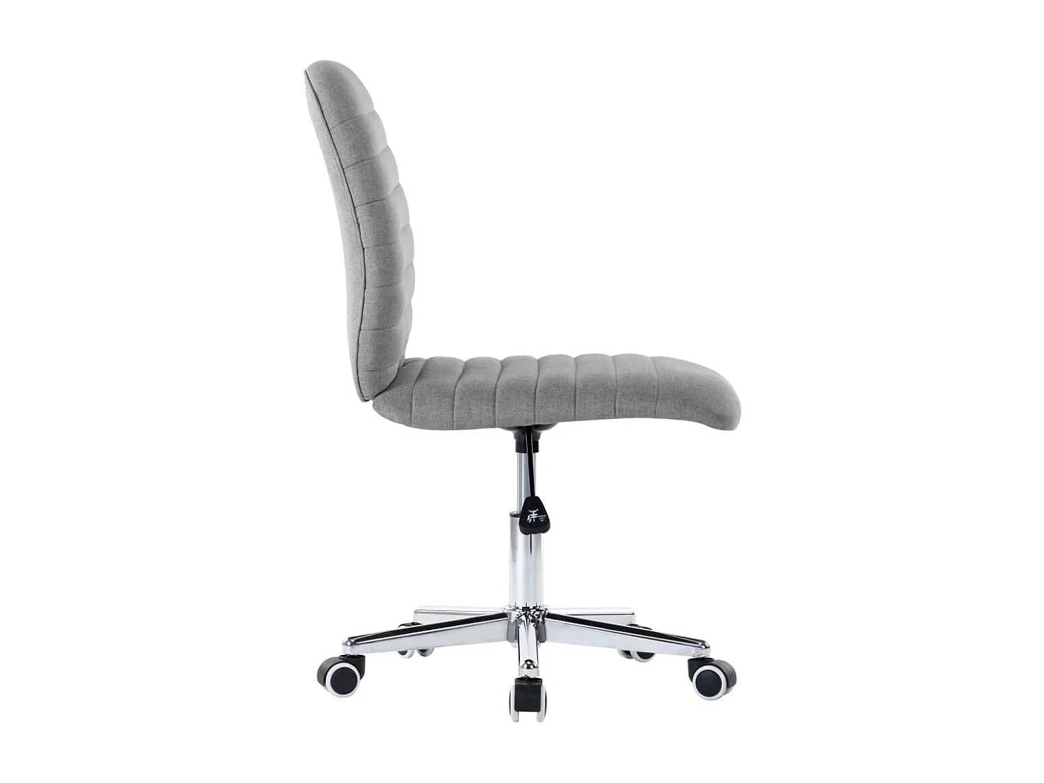 Eetkamerstoelen 6 st stof lichtgrijs