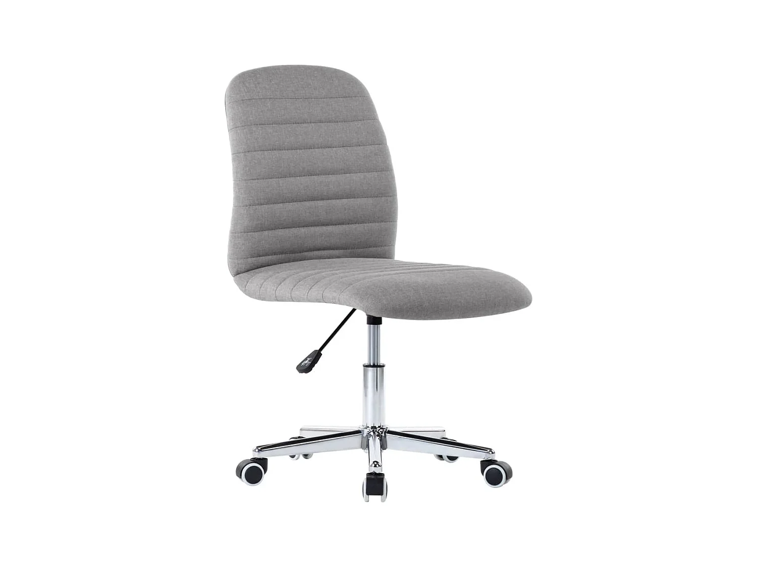 Cadeiras de jantar 6 peças tecido cinzento-claro