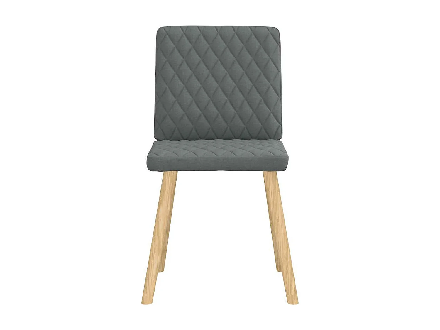 Eetkamerstoelen 6 st stof donkergrijs