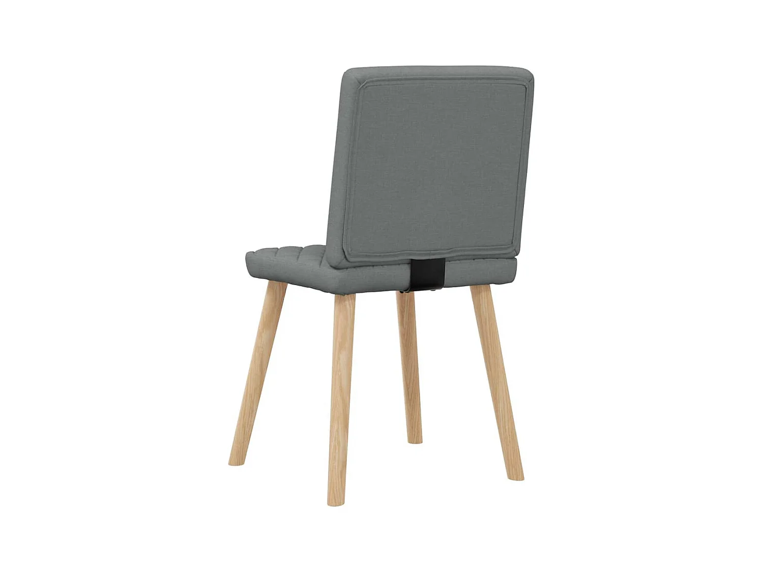 Chaises à manger lot de 6 gris foncé tissu