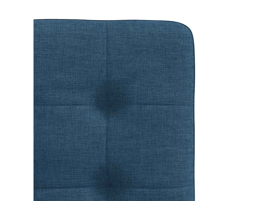 Chaises à manger lot de 6 bleu tissu