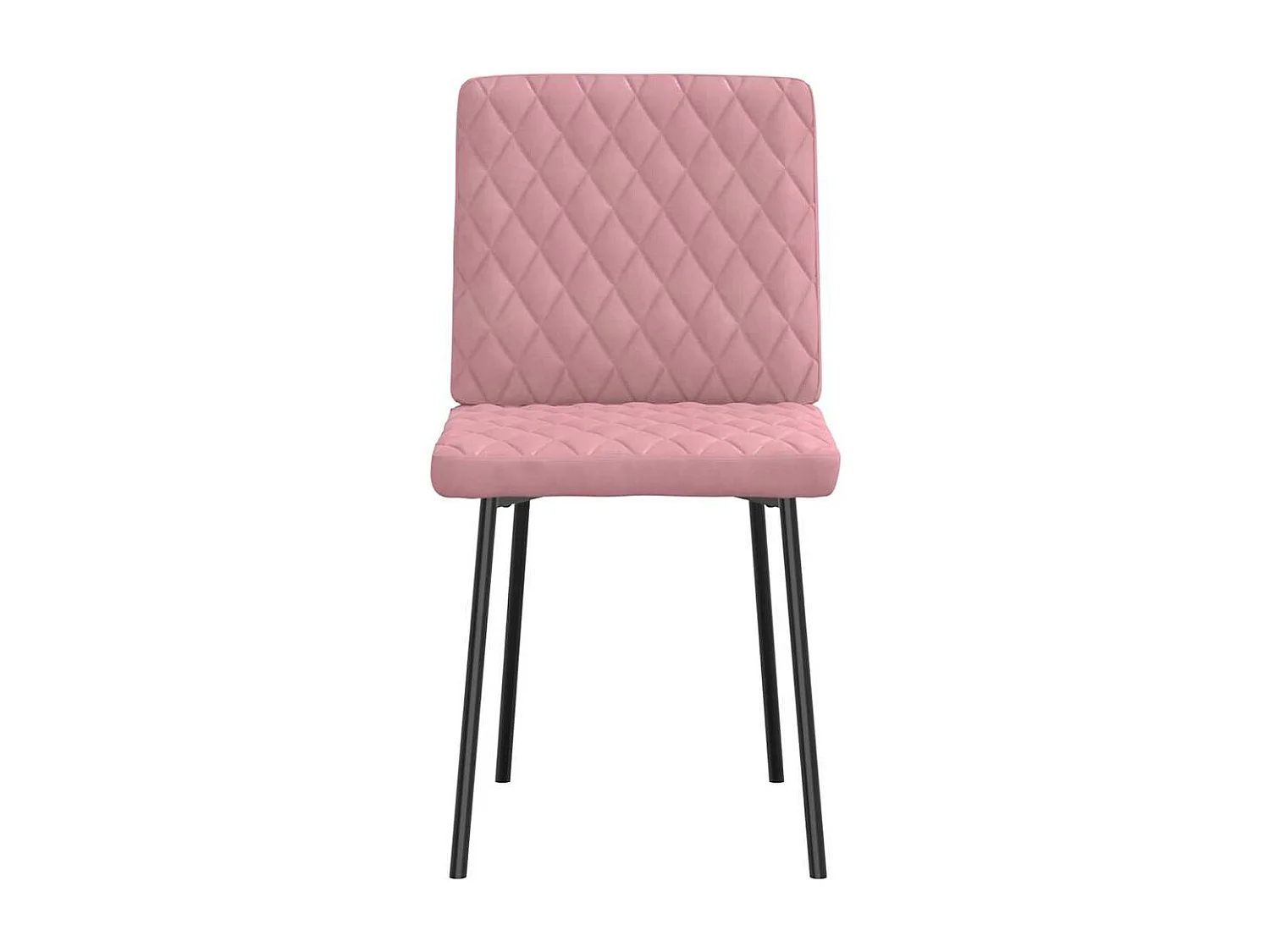 Chaises à manger lot de 6 rose velours