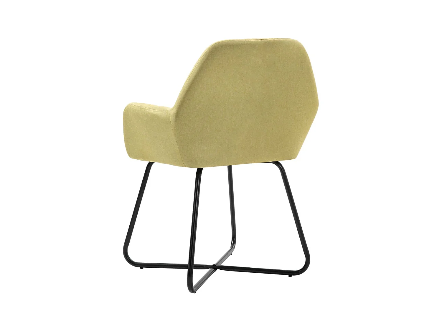 Sillas de comedor 6 unidades de tela verde