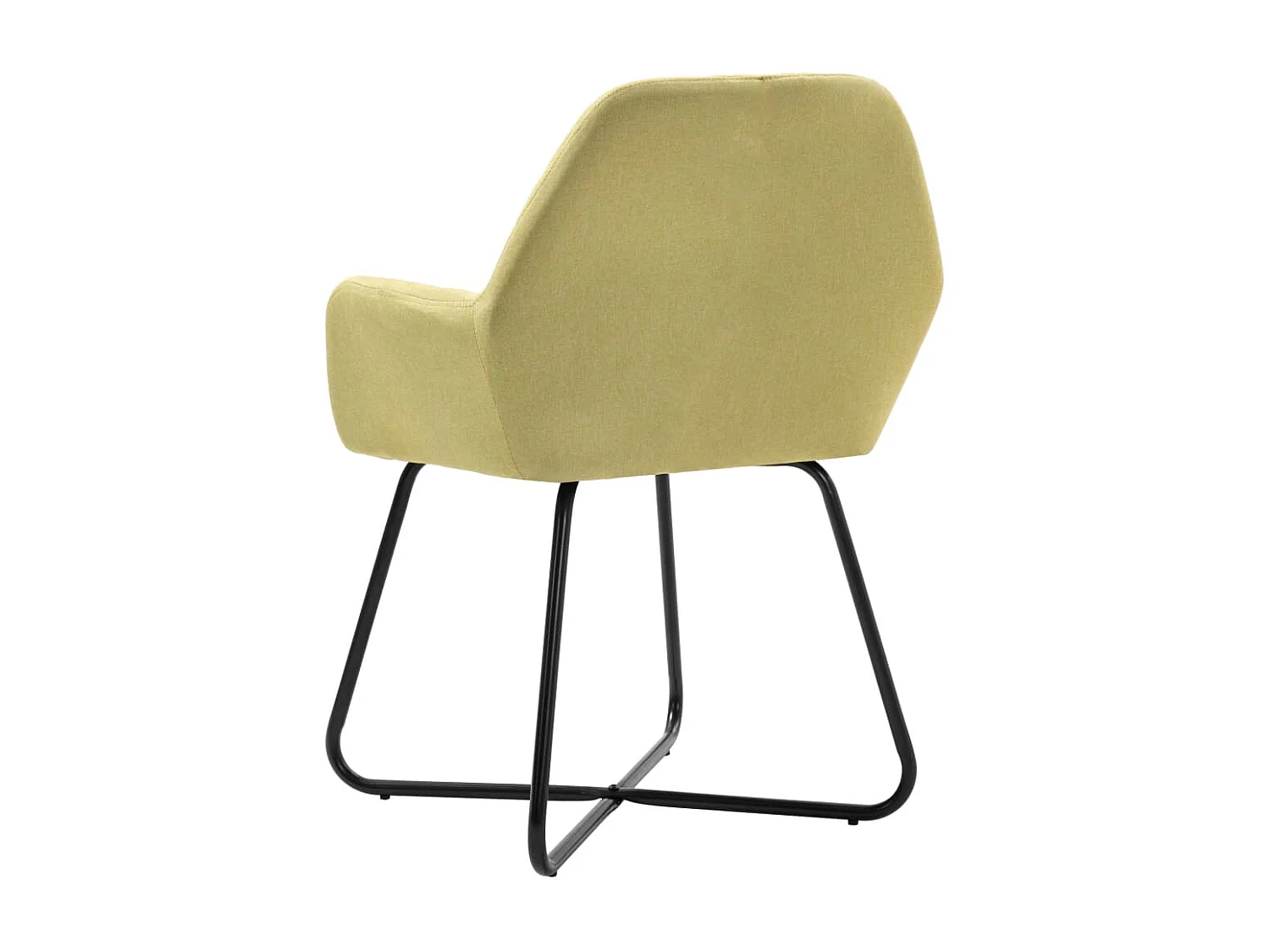 Chaises à manger lot de 6 vert tissu