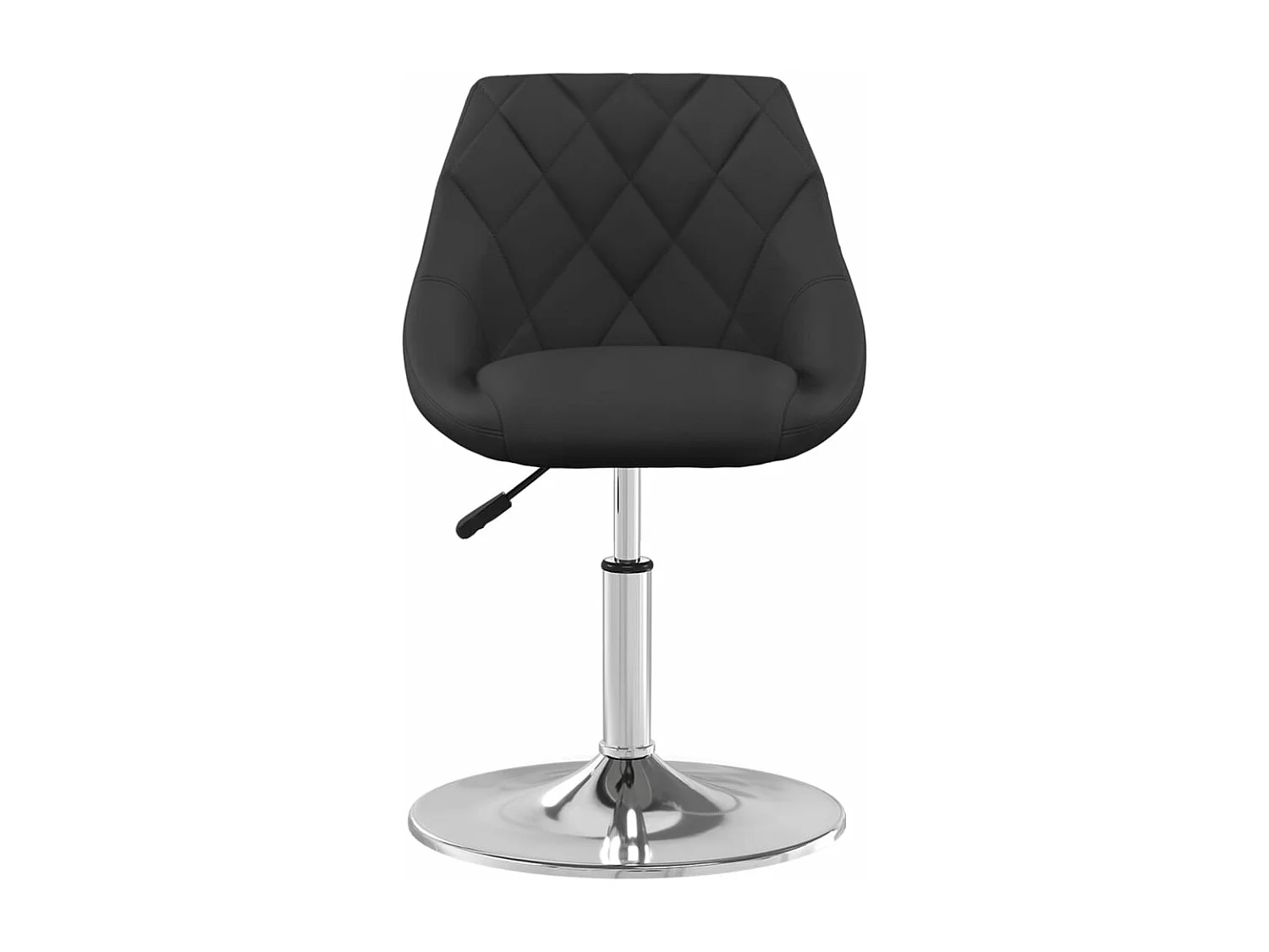 Chaises pivotantes à manger lot de 6 Noir Velours