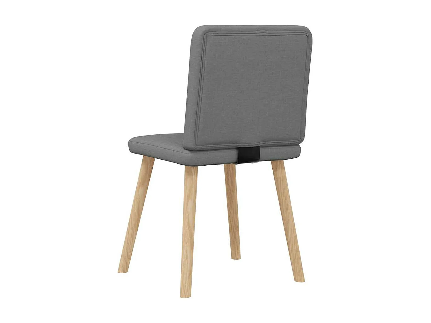 Chaises à manger lot de 6 gris foncé tissu