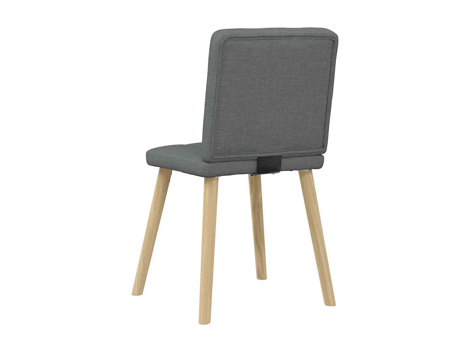 Chaises à manger lot de 6 gris foncé tissu