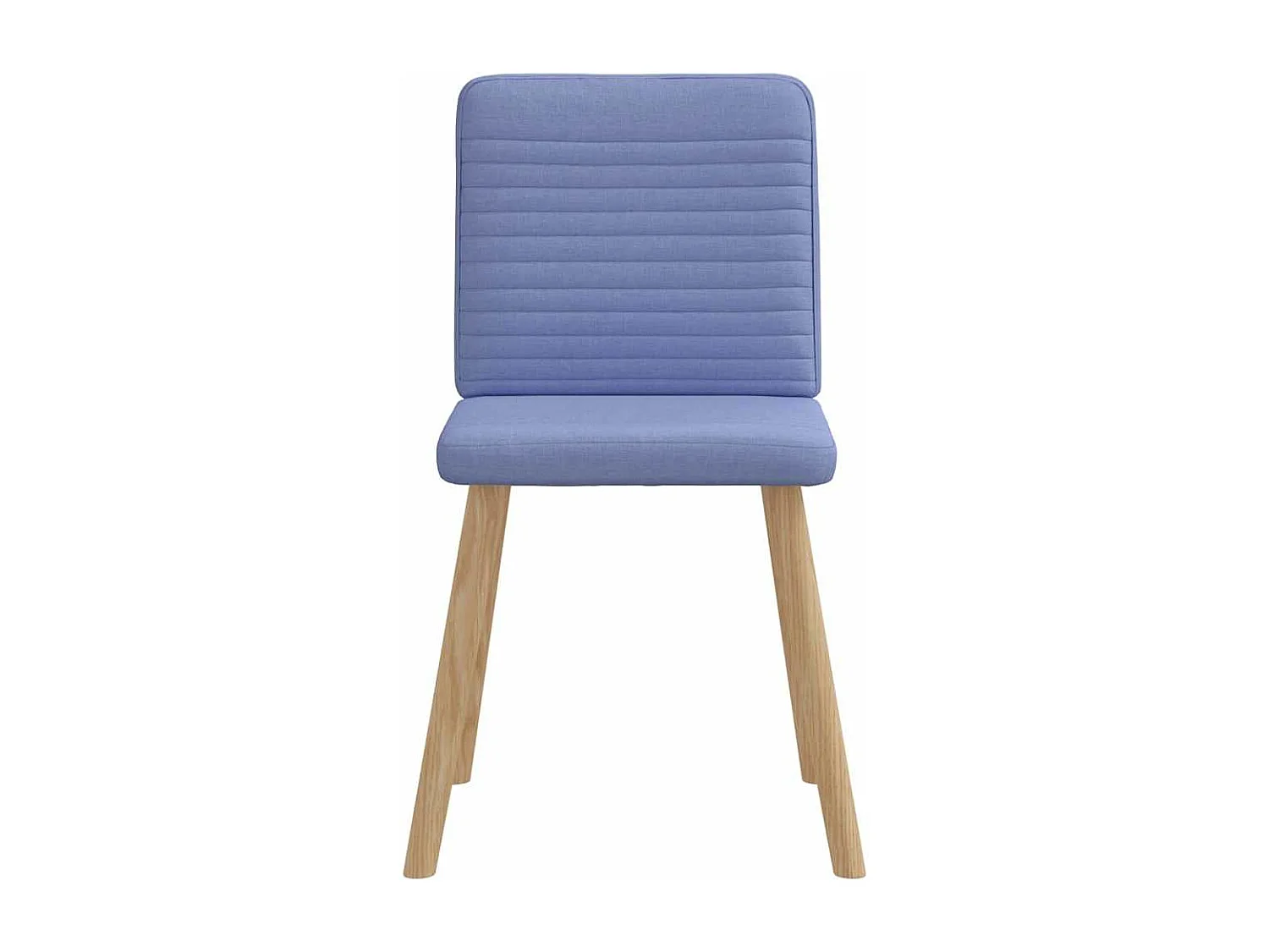 Chaises à manger lot de 6 bleu jean tissu