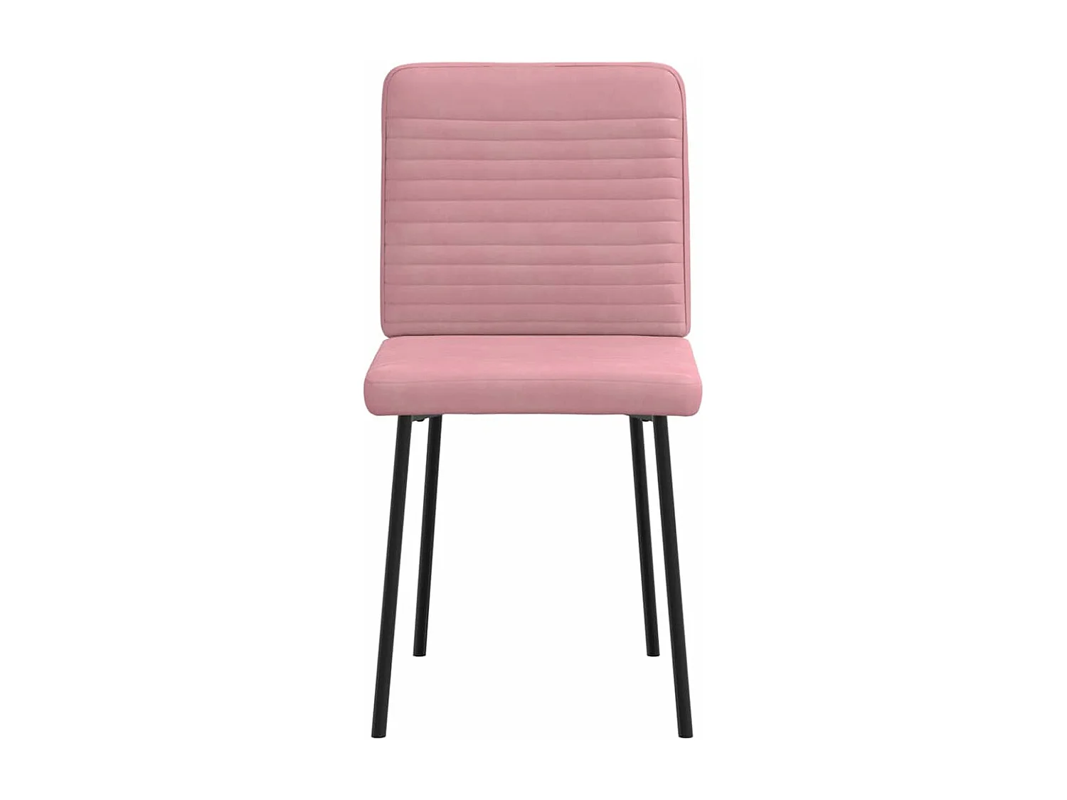 Chaises à manger lot de 6 rose velours