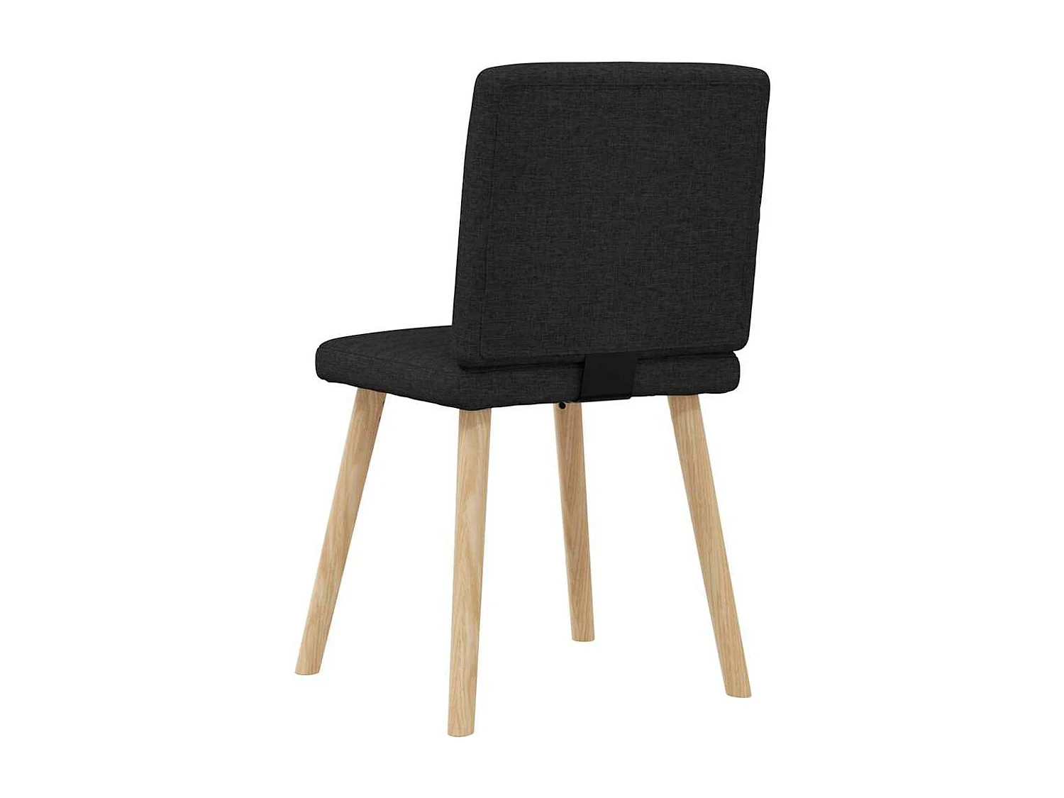 Chaises à manger lot de 6 noir tissu