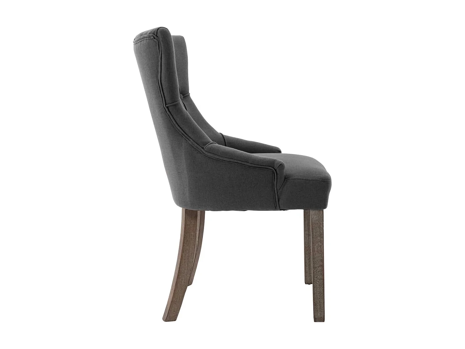 Chaises à manger lot de 6 gris tissu