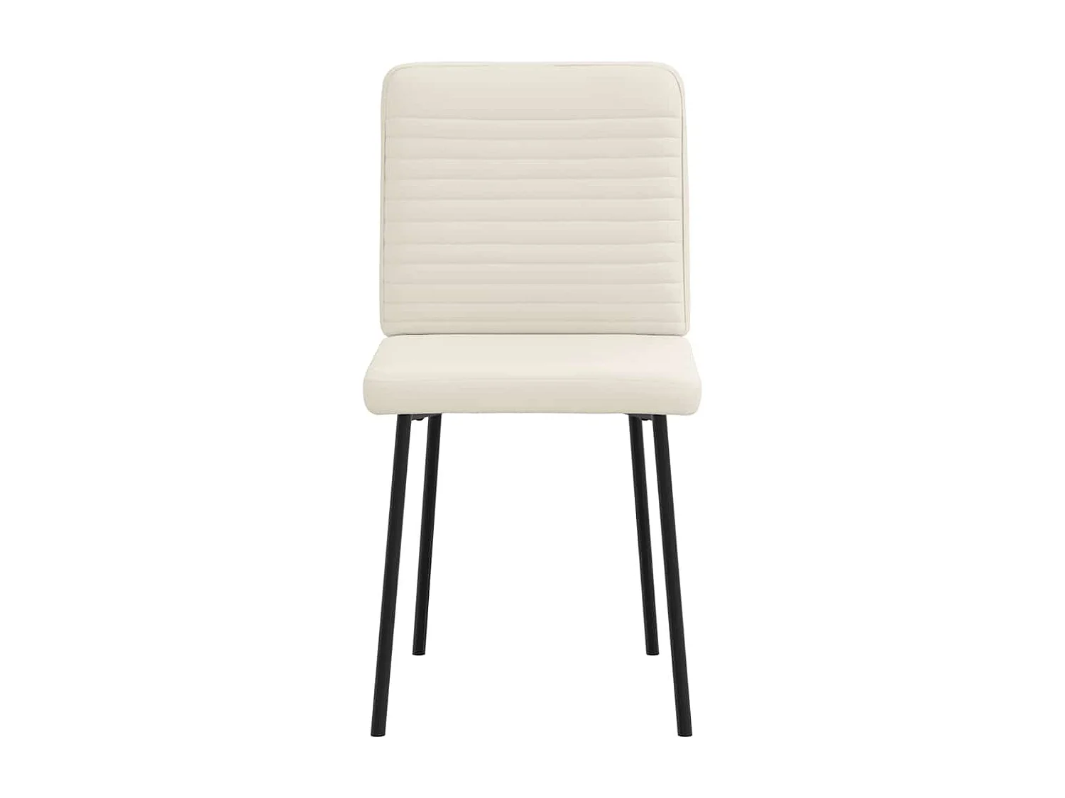 Eetkamerstoelen 6 st fluweel crèmekleurig