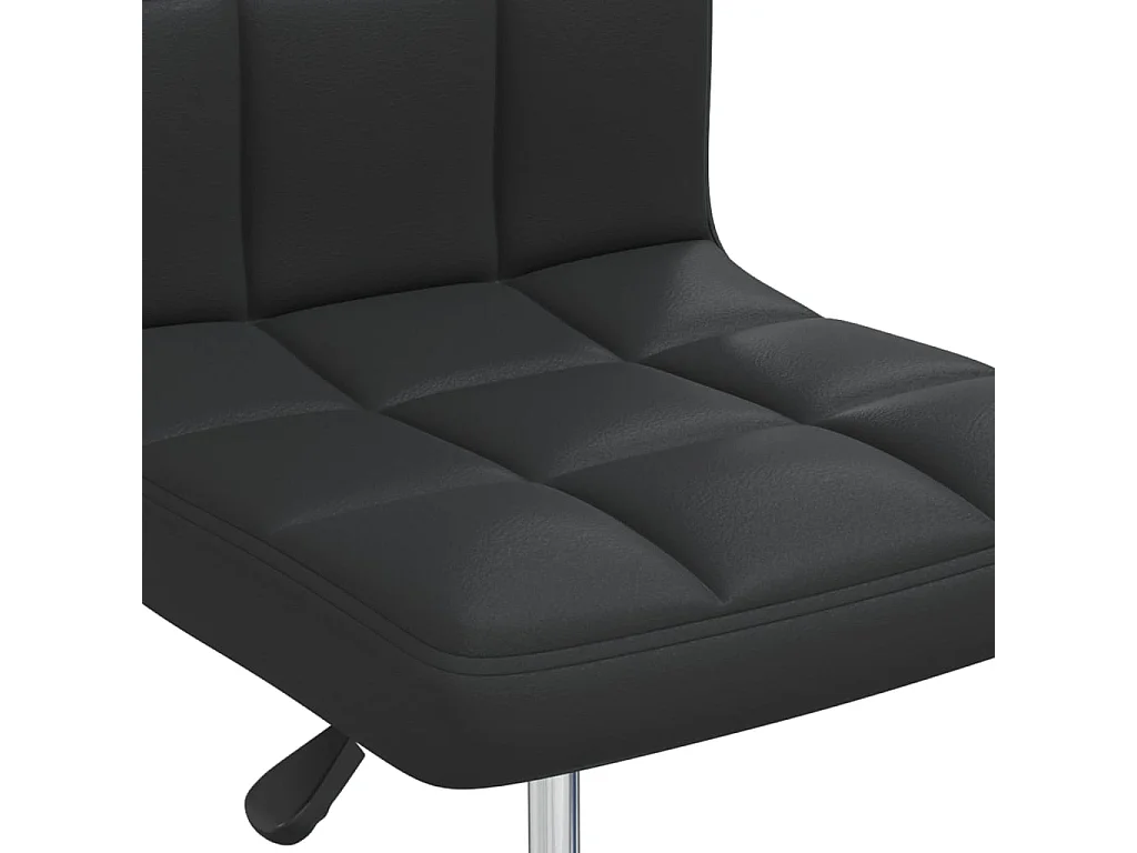 Sillas de comedor 6 unidades cuero sintético negro