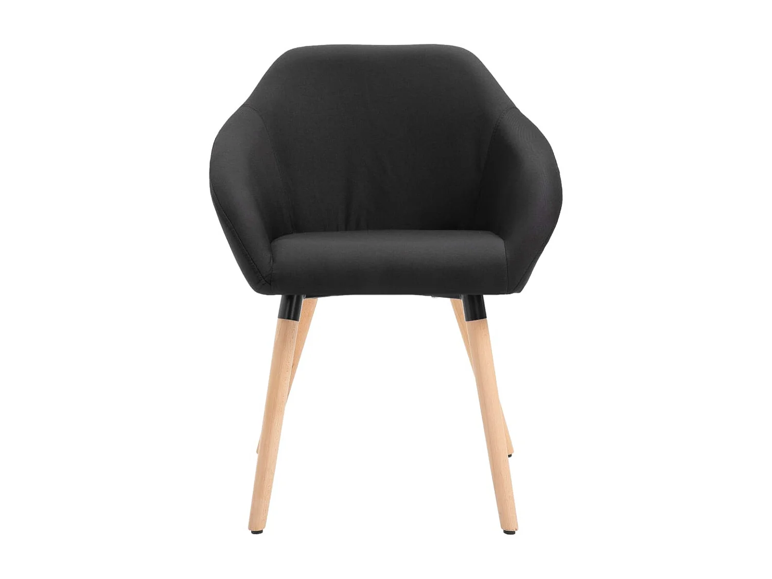 Sillas de comedor giratorias 6 unidades tela negras