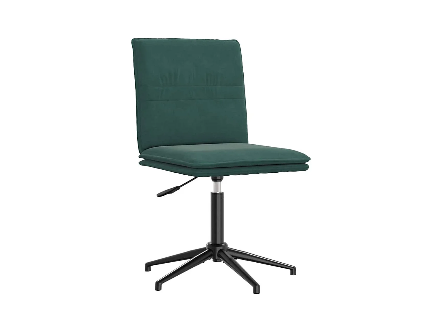 Chaises à manger lot de 6 vert foncé velours