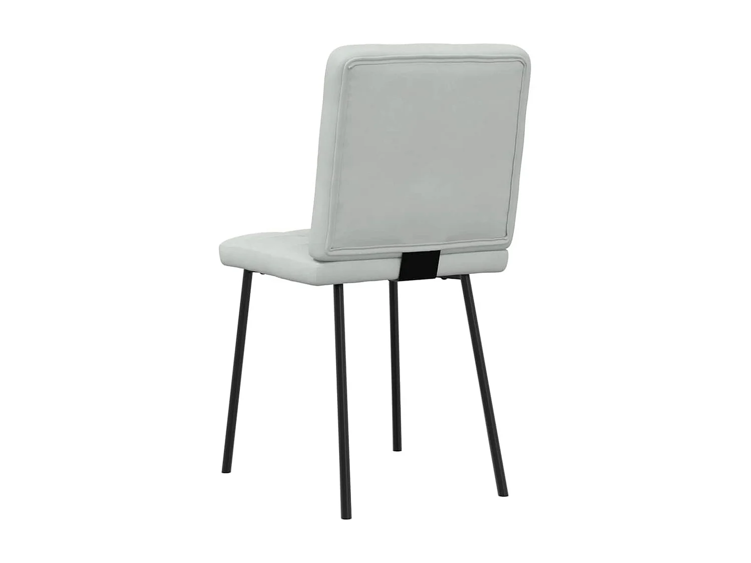 Chaises à manger lot de 6 gris clair velours