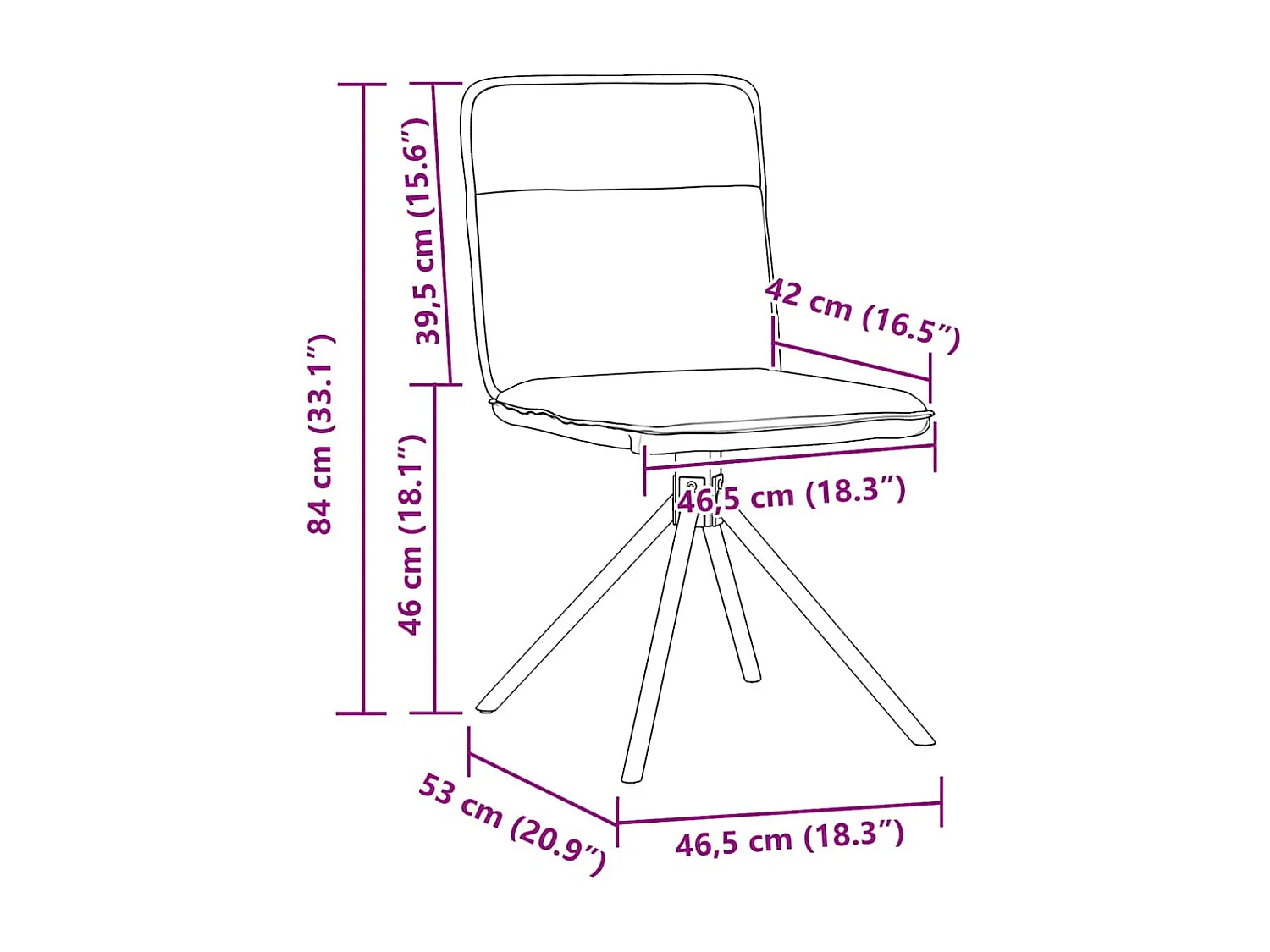 Eetkamerstoelen 6 st stof crèmekleurig