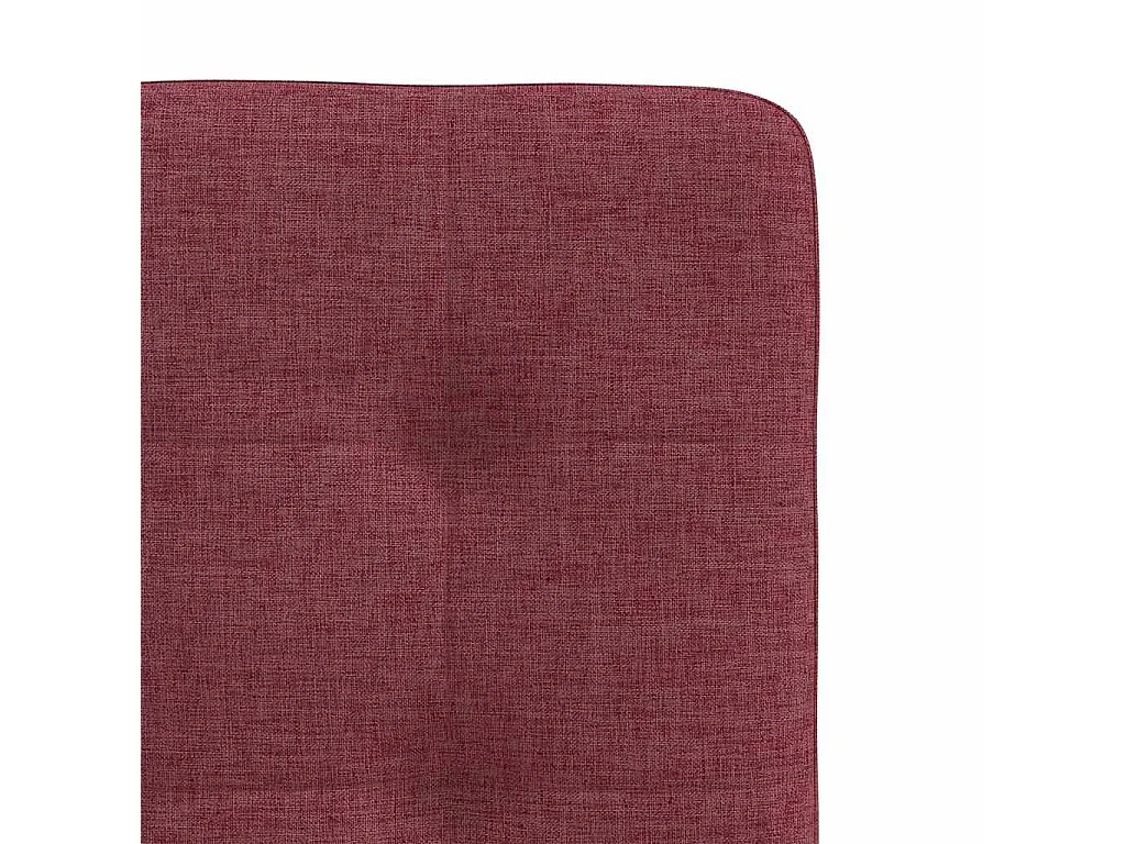 Chaises à manger lot de 6 rouge bordeaux tissu