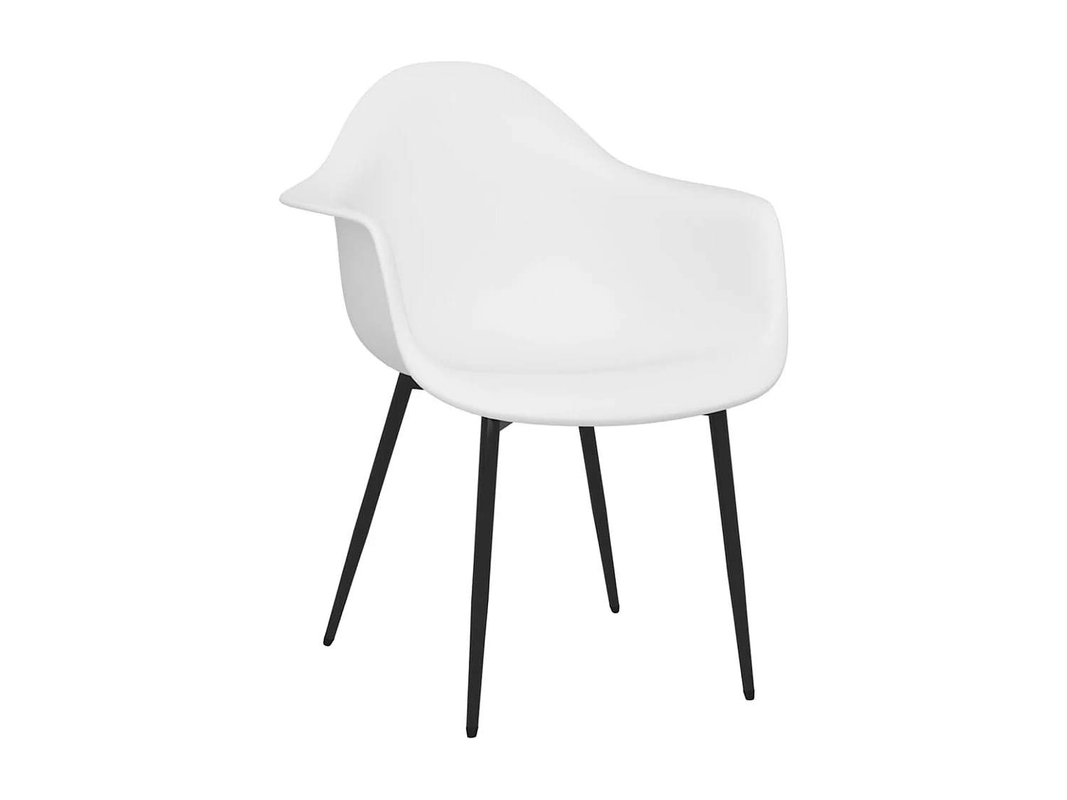 Sillas de comedor 6 unidades blancas PP