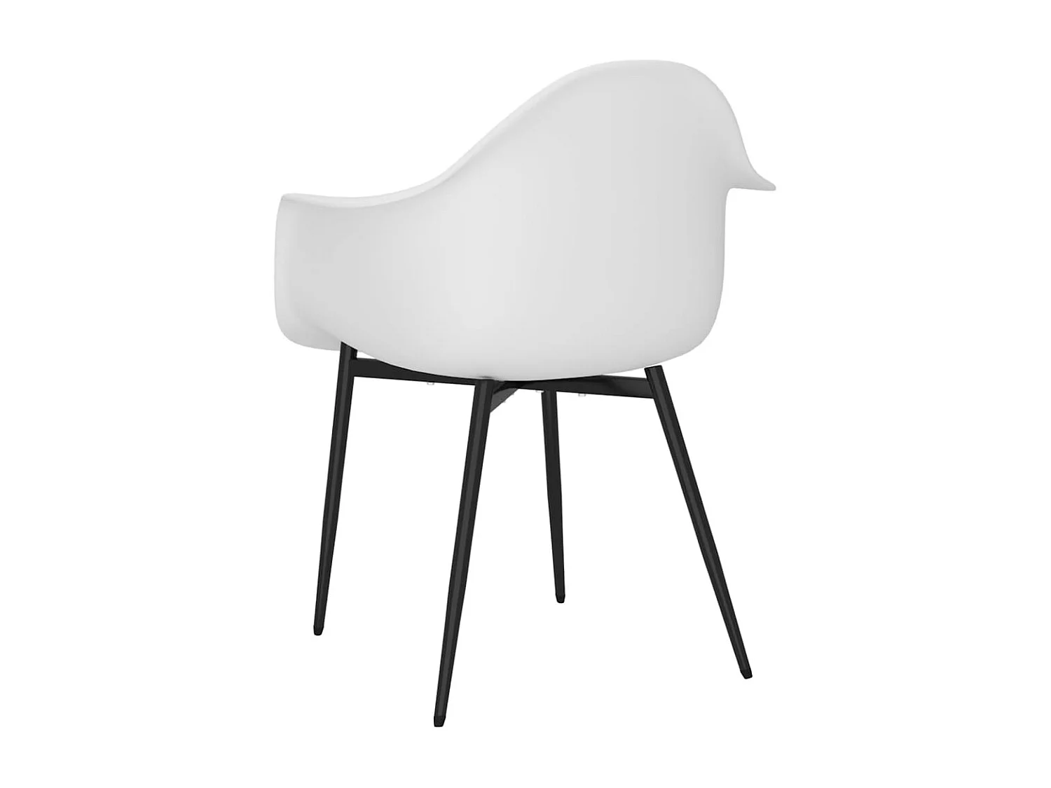 Sillas de comedor 6 unidades blancas PP