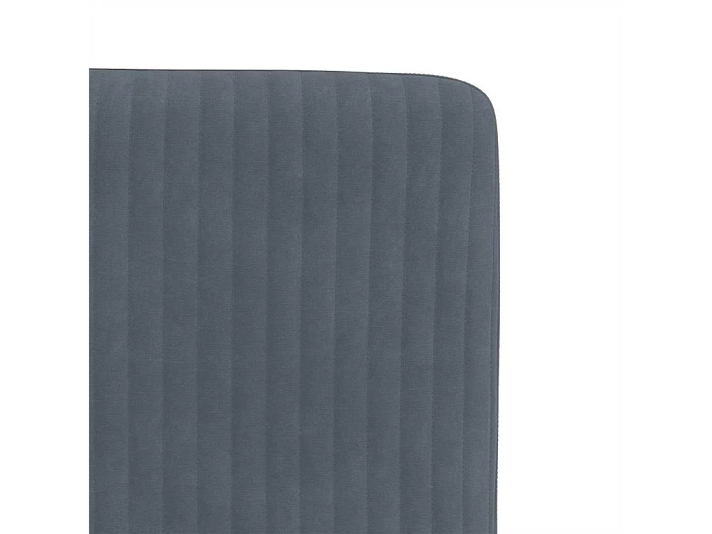 Sillas de comedor 6 unidades terciopelo gris oscuro