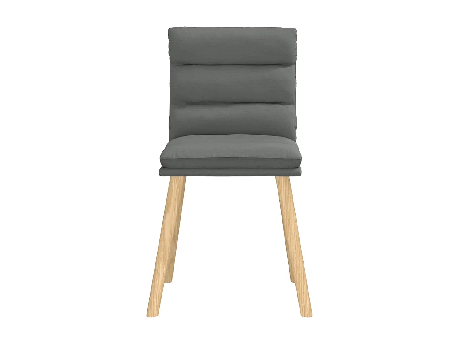 Eetkamerstoelen 6 st stof donkergrijs