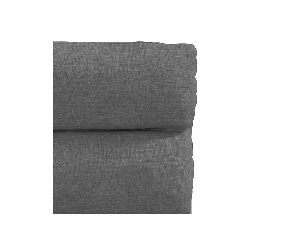 Cadeiras de jantar 6 peças tecido cinzento-escuro