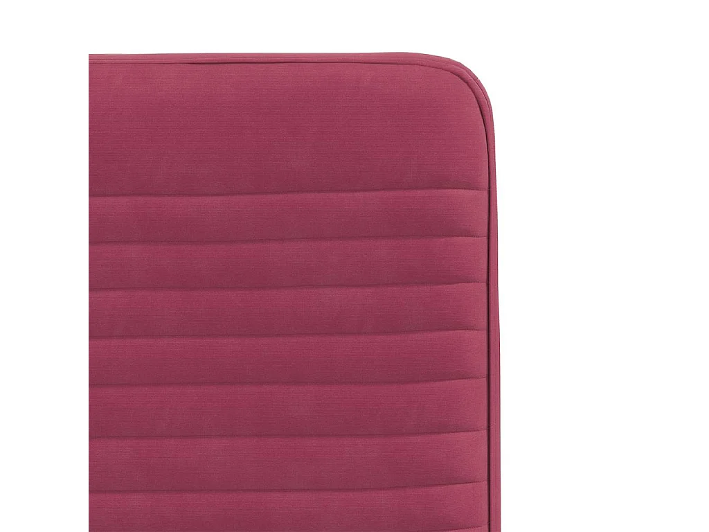 Chaises à manger lot de 6 rouge bordeaux velours