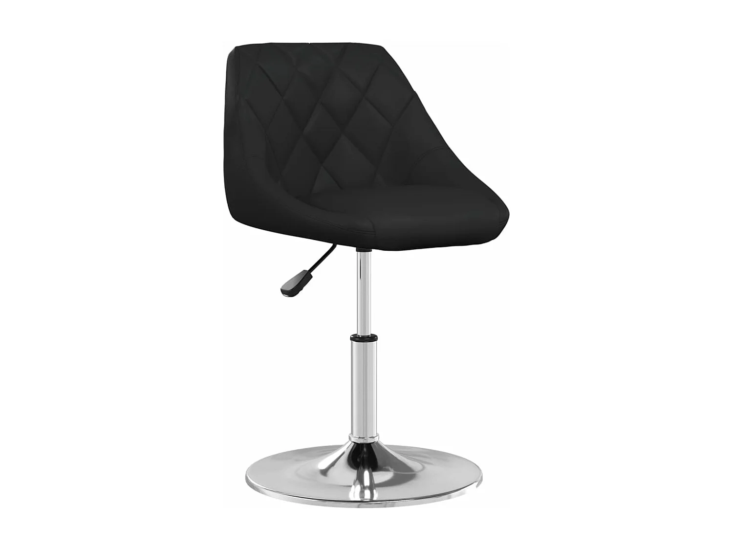 Sillas de comedor 2 unidades cuero sintético negro