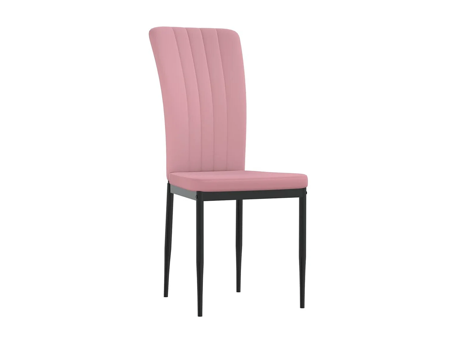 Eetkamerstoelen 4 st fluweel roze