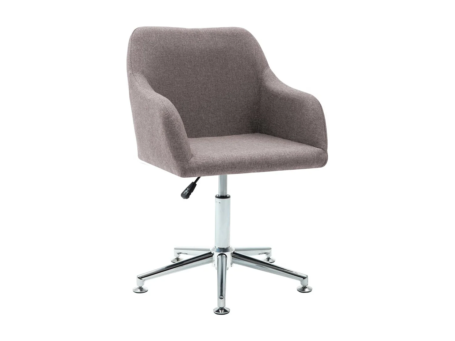 Chaises pivotantes à manger lot de 2 taupe tissu