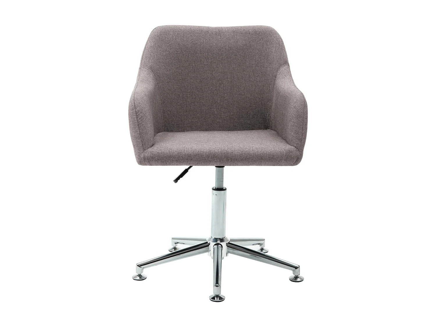 Chaises pivotantes à manger lot de 2 taupe tissu