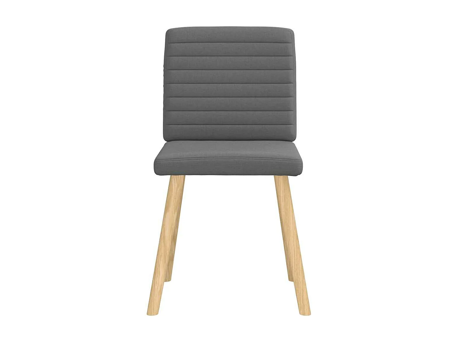 Eetkamerstoelen 2 st stof donkergrijs
