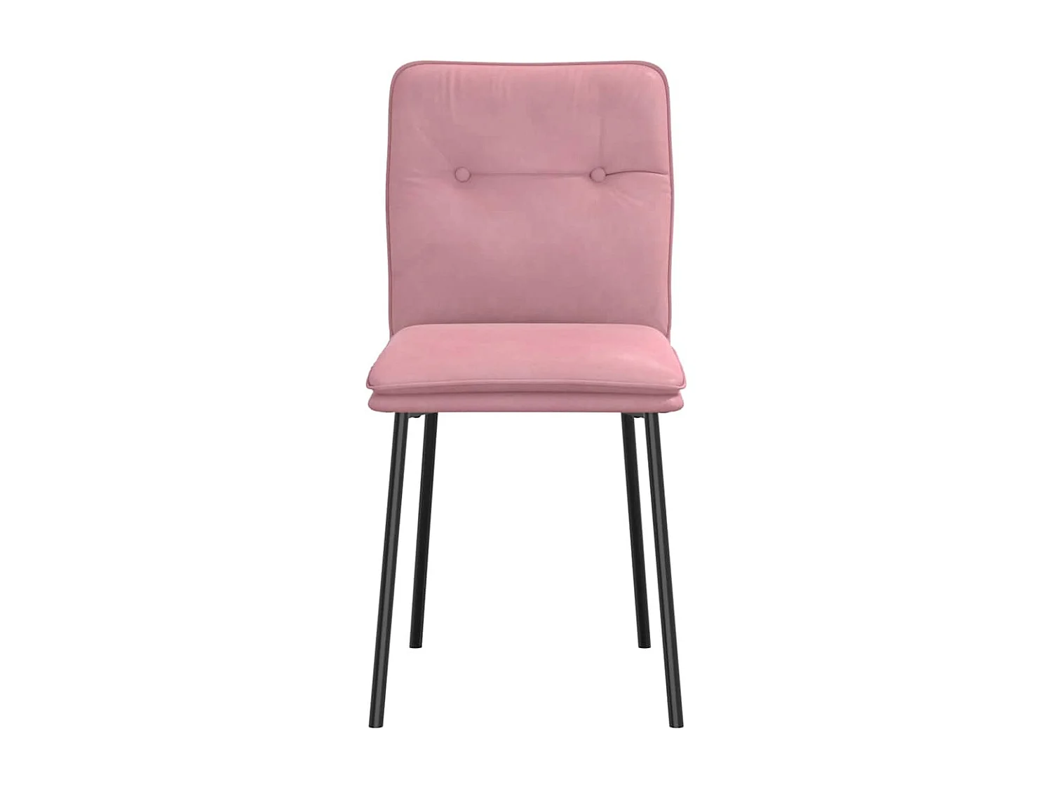 Sillas de comedor 4 unidades terciopelo rosa