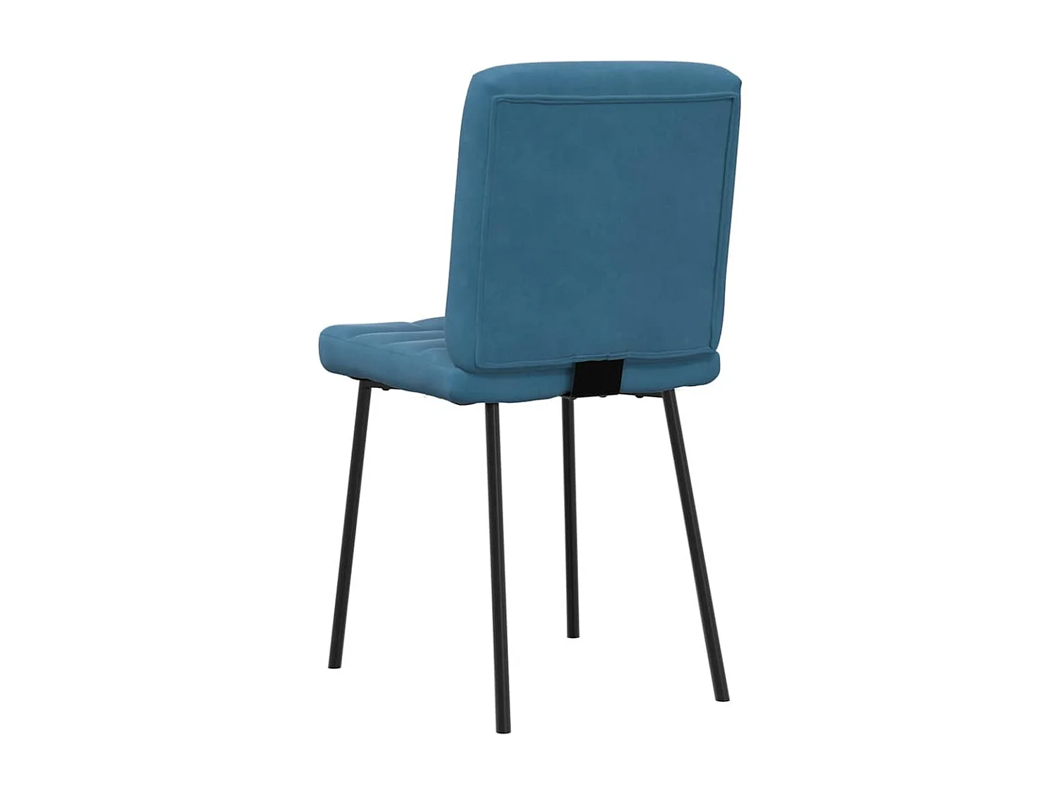 Cadeiras de jantar 4 peças veludo azul