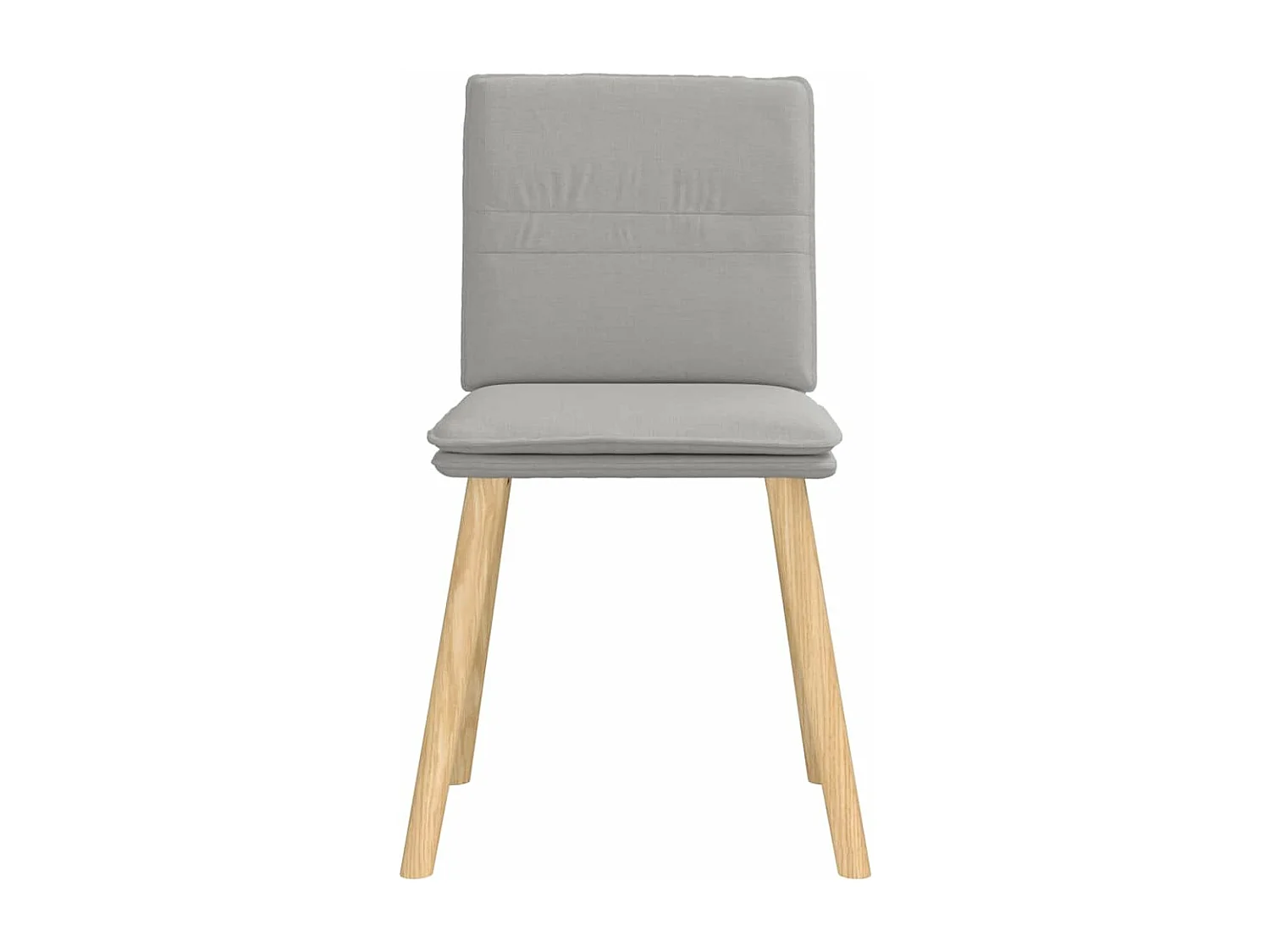 Chaises à manger lot de 2 gris nuage tissu