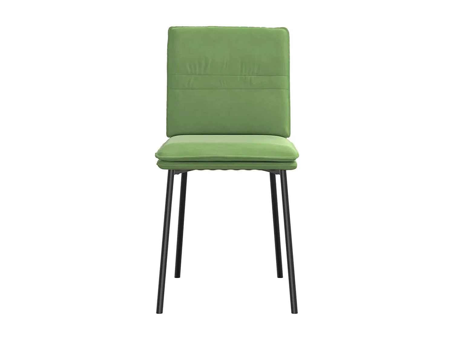 Sillas de comedor 2 unidades terciopelo verde claro