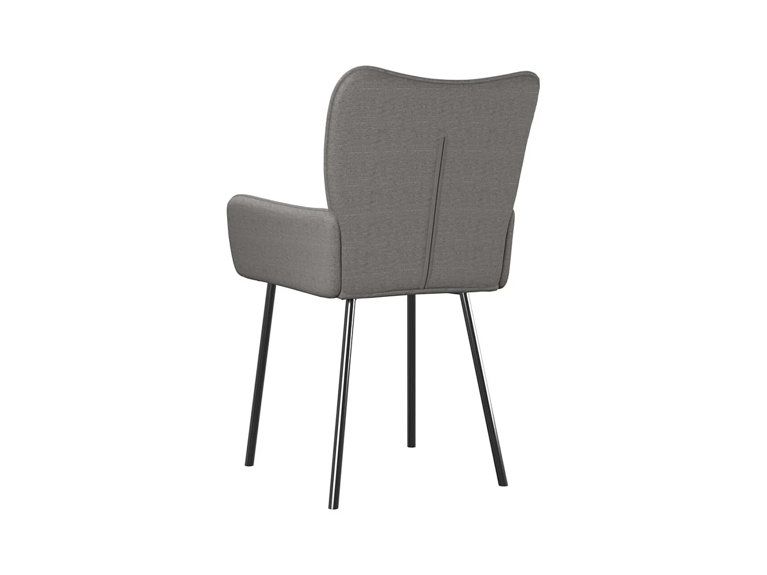 Chaises à manger lot de 2 gris clair tissu