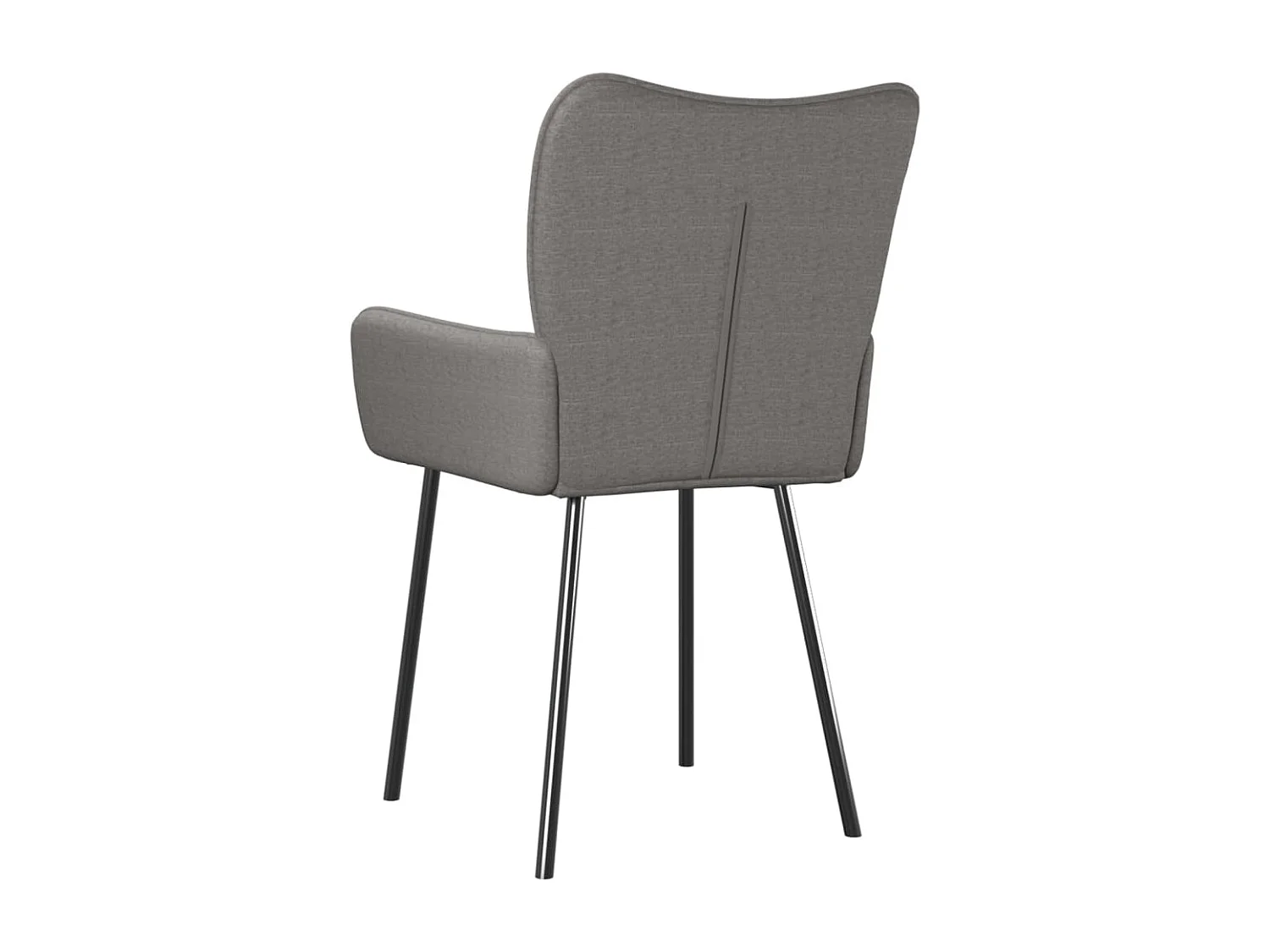 Chaises à manger lot de 2 gris clair tissu