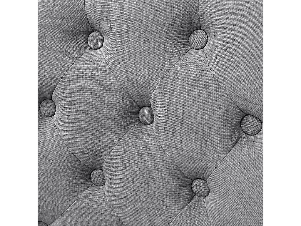 Chaises à manger lot de 6 gris clair tissu