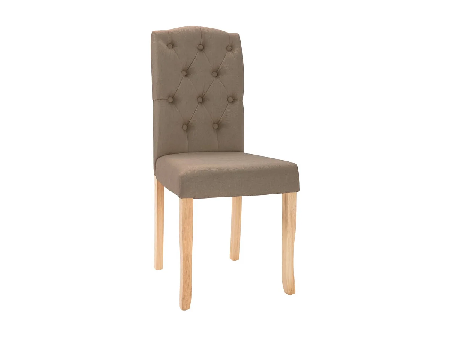 Chaises à manger lot de 4 taupe tissu