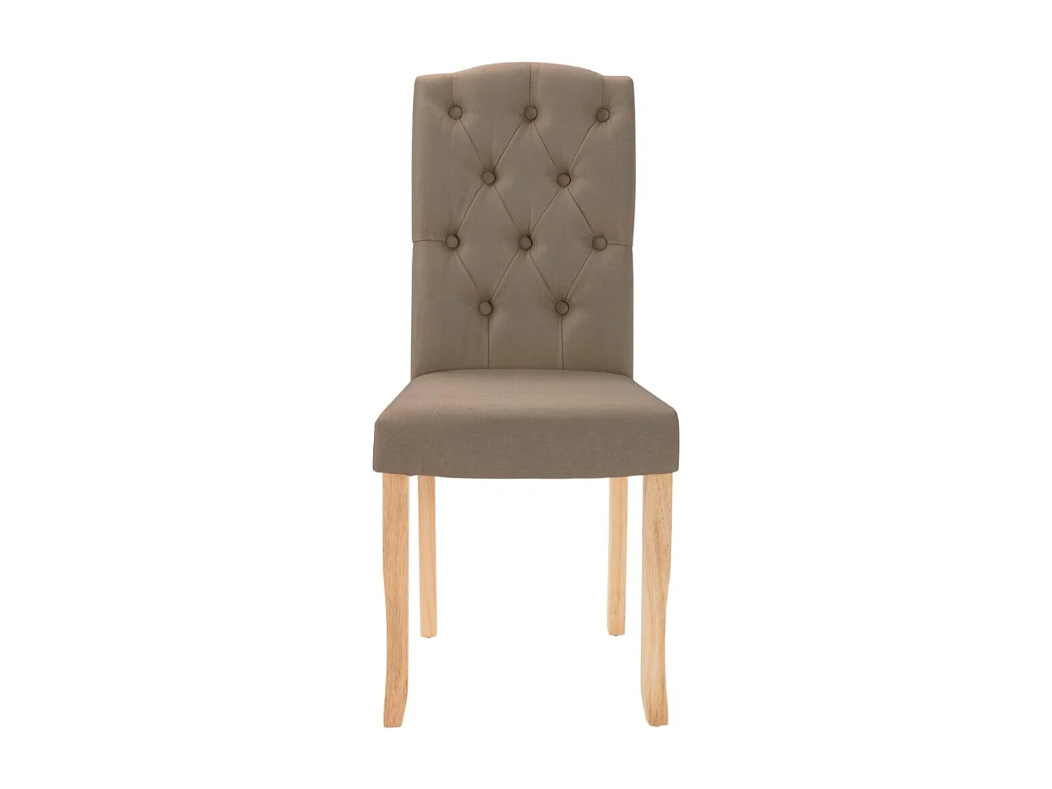 Chaises à manger lot de 4 taupe tissu