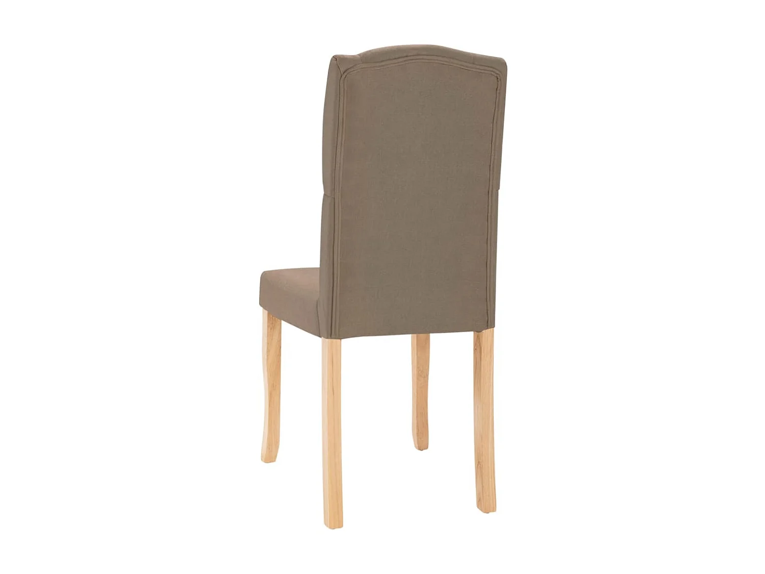 Chaises à manger lot de 4 taupe tissu