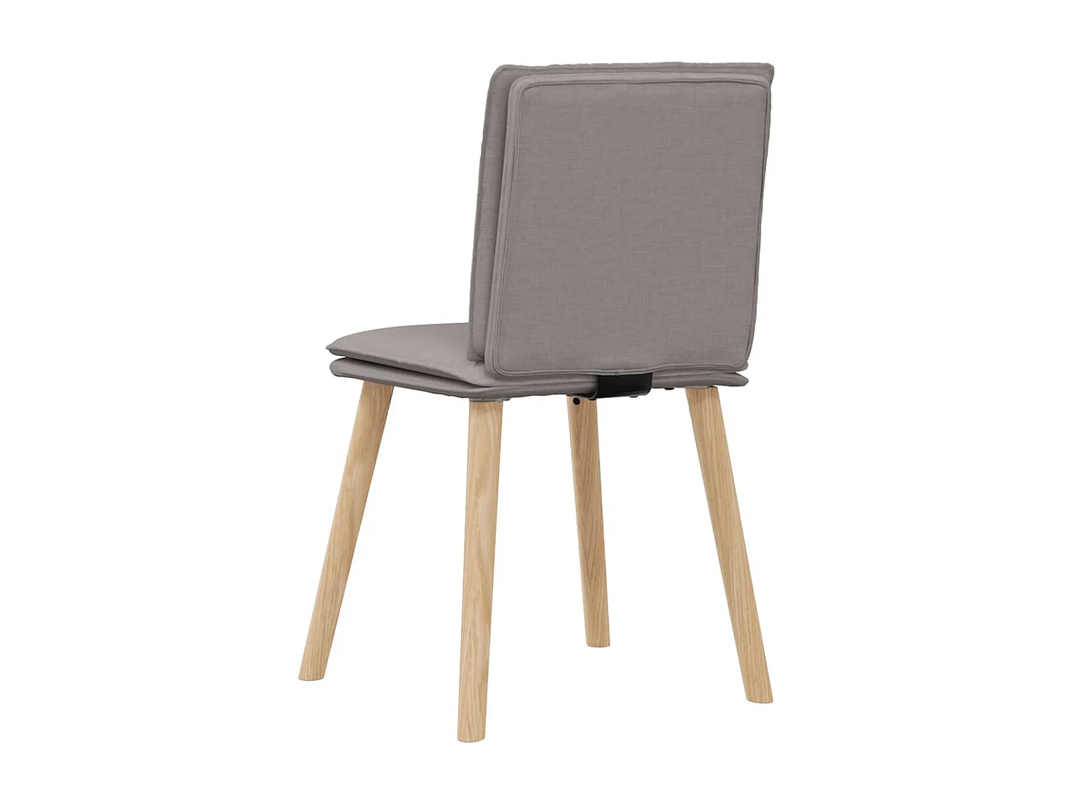 Eetkamerstoelen draaibaar 2 st stof taupe