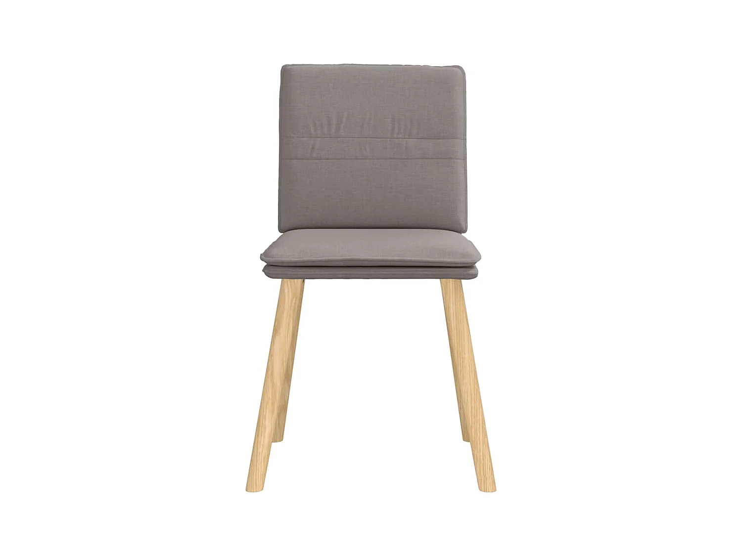 Chaises à manger lot de 2 taupe tissu