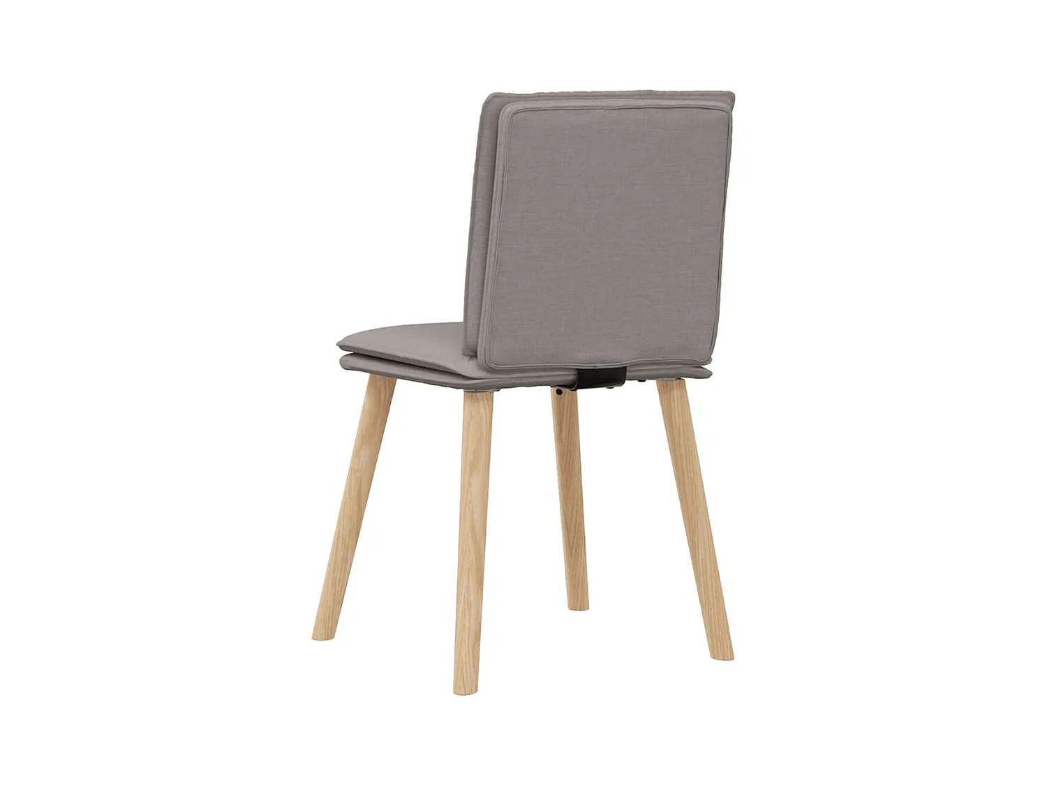 Chaises à manger lot de 2 taupe tissu