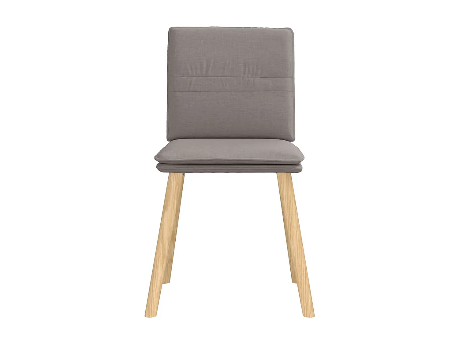 Chaises à manger lot de 2 taupe tissu