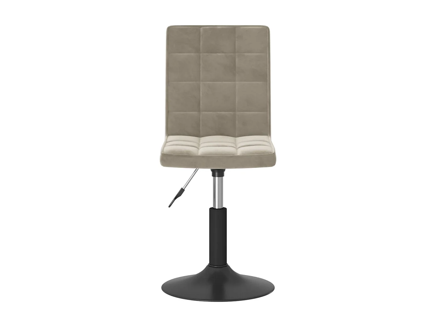 Eetkamerstoelen draaibaar 6 st fluweel lichtgrijs